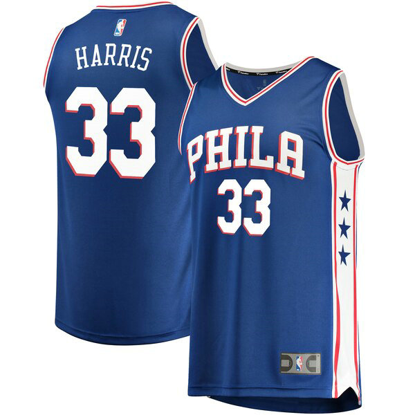 Maillot nba Philadelphia 76ers Icon Edition Homme Tobias Harris 33 Bleu